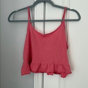 American Eagle Outfitters Coral Ruffle Cami